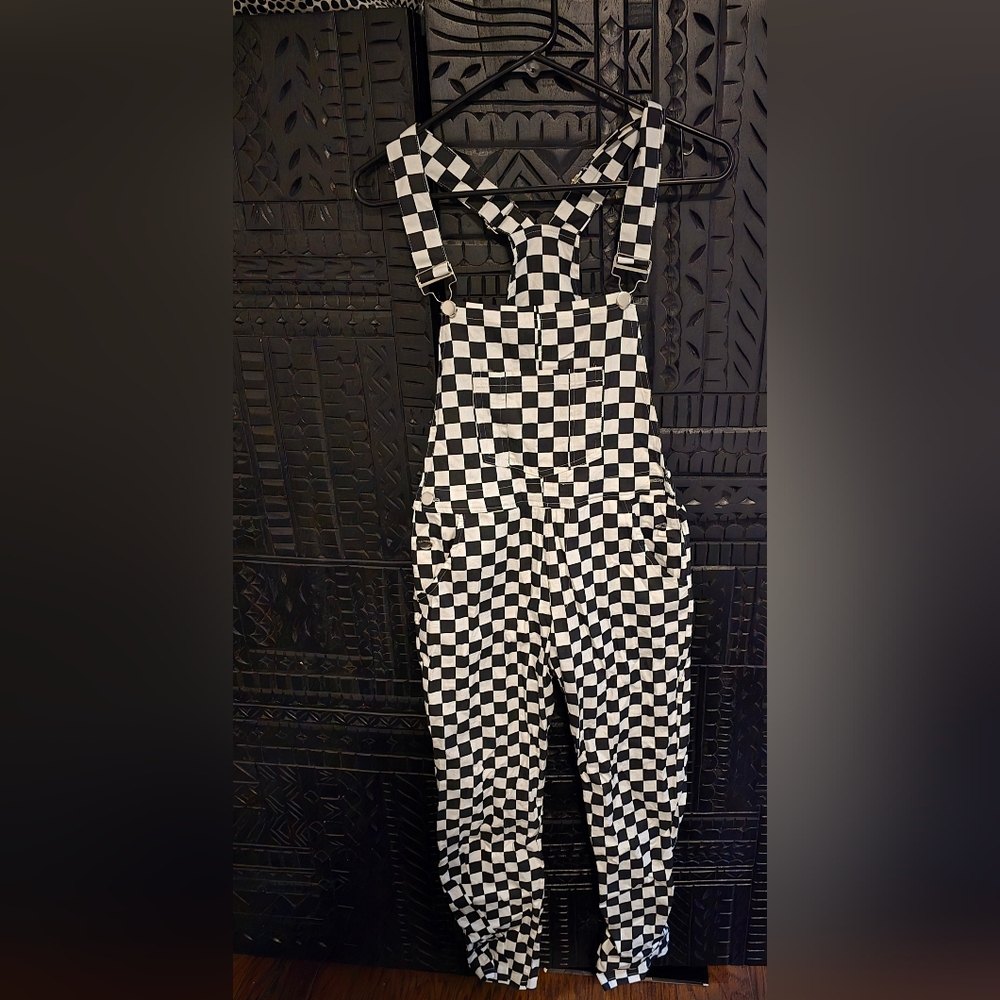 Checkered Overalls